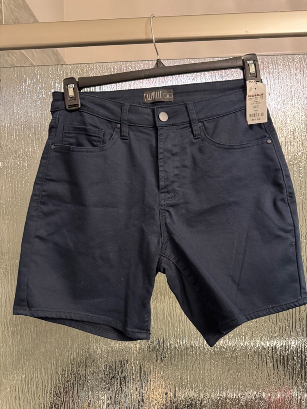 Navy Stretch Shorts